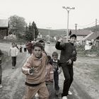 Slowakische Zigeunerkinder aus Cierny Balog