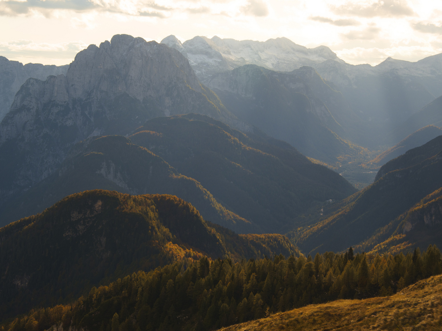 Slowenien,Blick vom Triglav Massiv