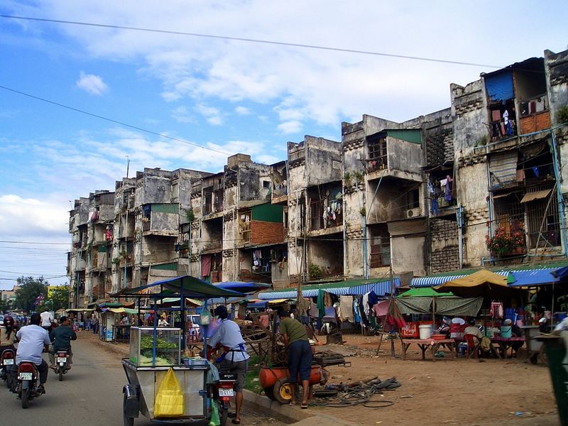 Slum in Phnom Penh