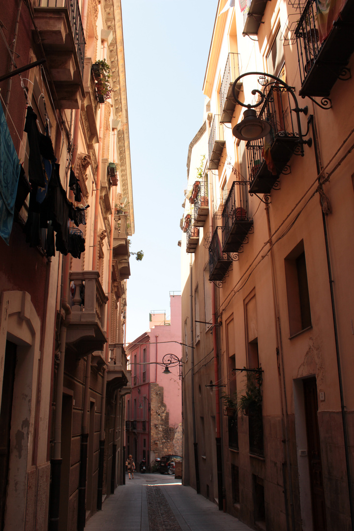 Small alley in Cagliari's centre