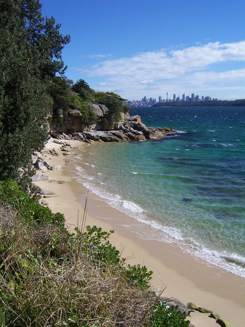 Small beach in Sydney area