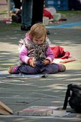 Small Chalk Artist !