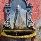 Small fountain in the countryside