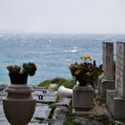 Small graveyard on the sea