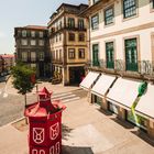  Small square in the historic city center of Porto.