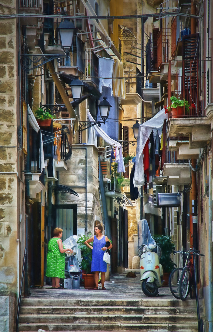 small talk in Bari / Süd-Italien