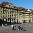 Small Talk vor dem Bundeshaus