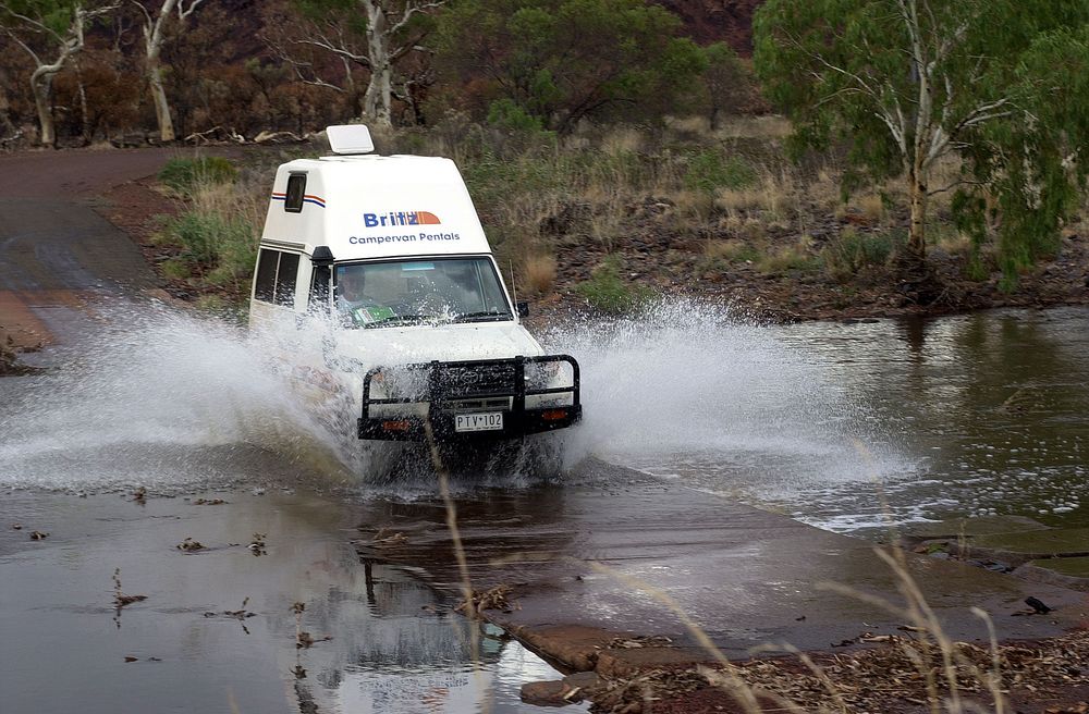 Small wash street by Wittenoom