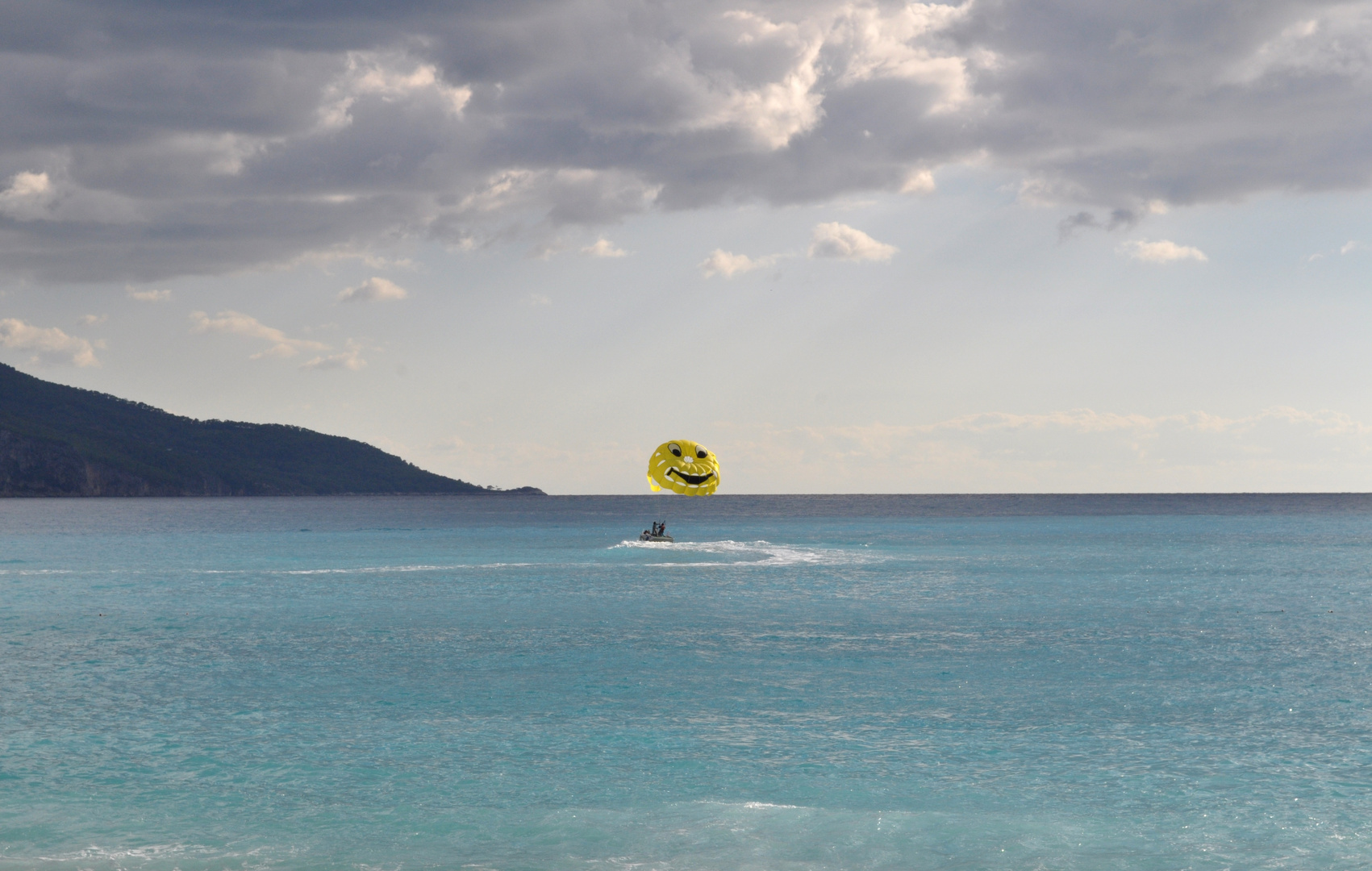 Smiley am Meer