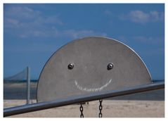 Smiley am Strand