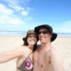 ...Smiling at Cathedral Beach auf Fraser Island...