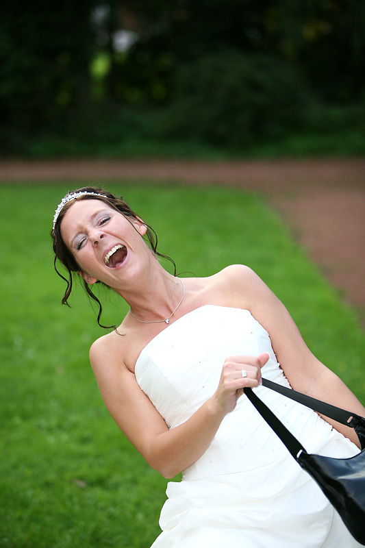 smiling bride