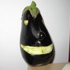 Smiling eggplant..cmon be happy!