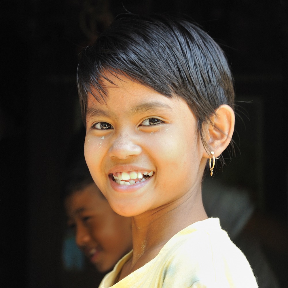 Smiling Girl with Earring