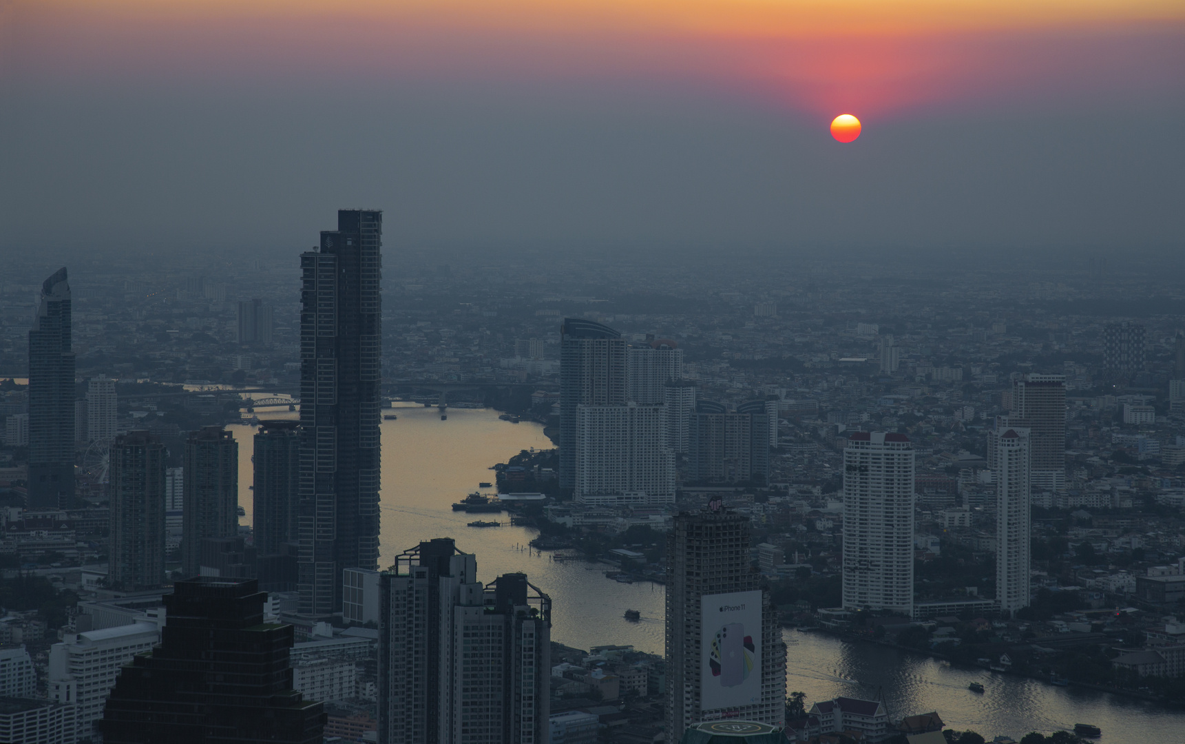 Smog über Bangkok