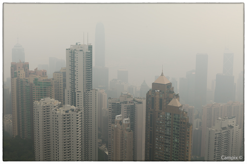 Smogalarm in Hong Kong