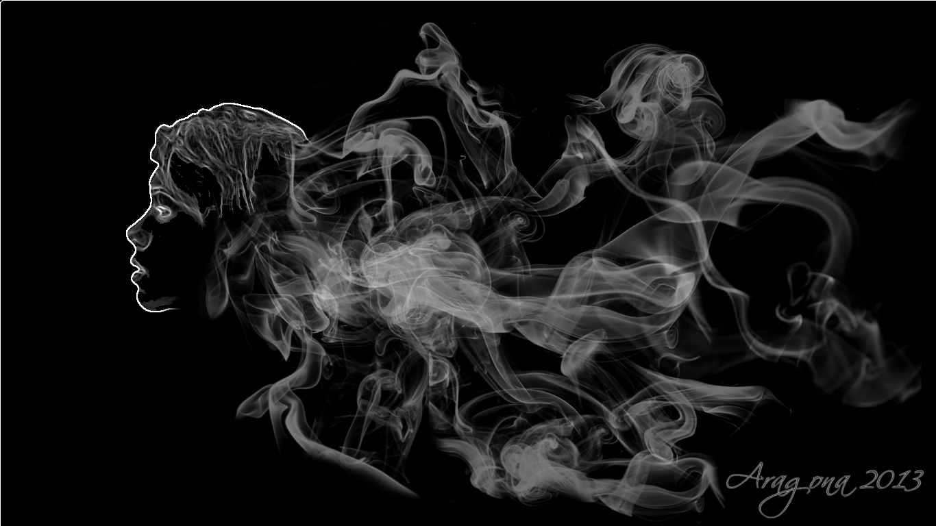 smoke woman