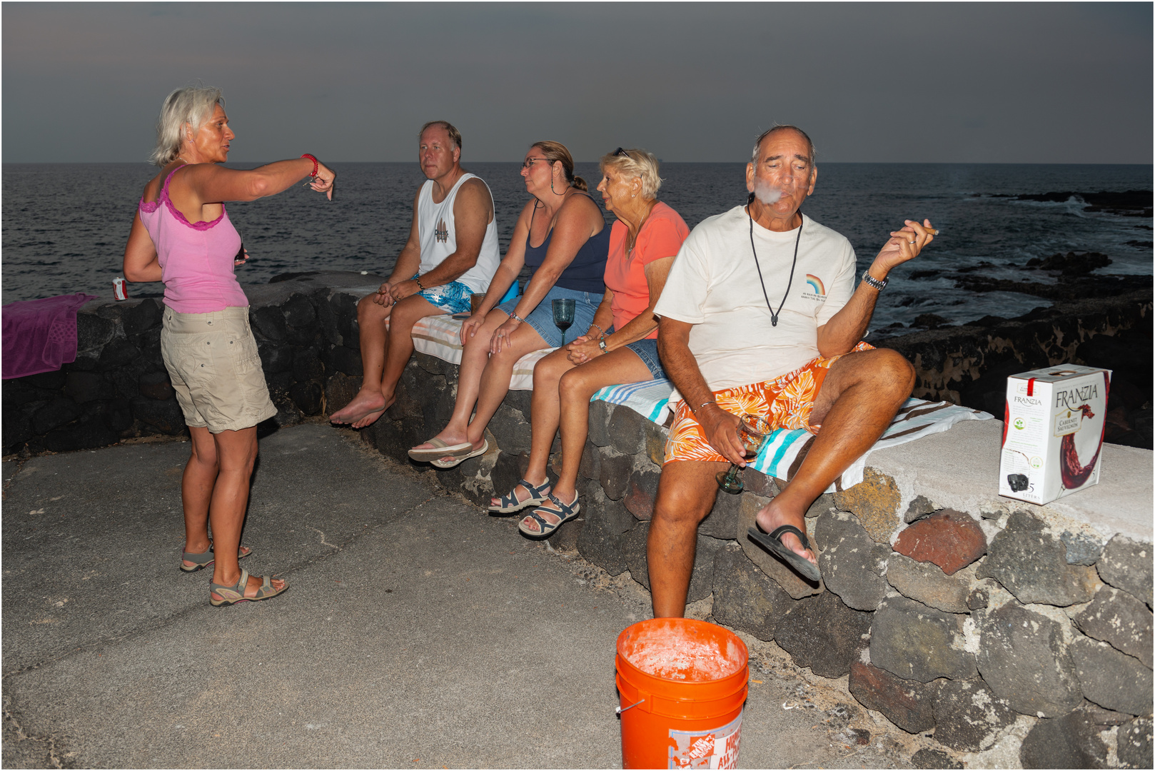 "Smoking Area" unserer Unterkunft auf Big Island, Hawaii