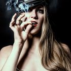 smoking girl