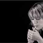 smoking girl....