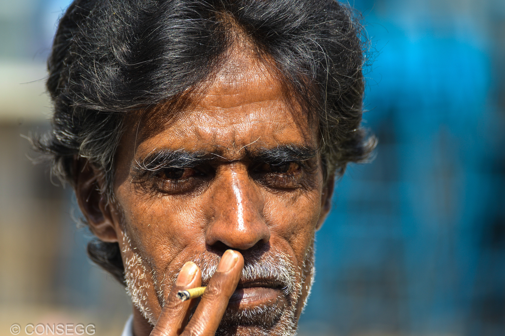 Smoking Man in Delhi