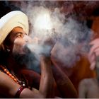 smoking sadhu