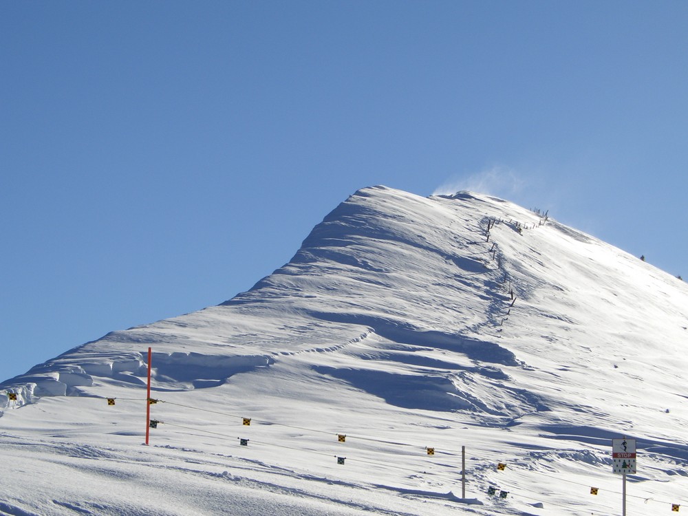 Smoking snow