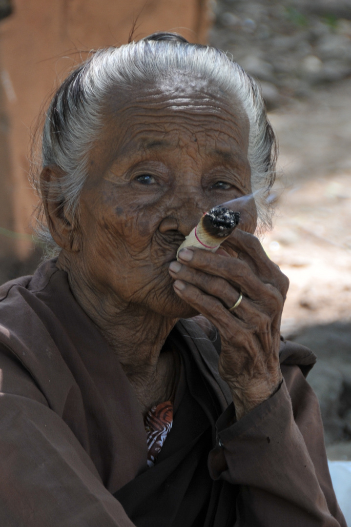 smoking woman