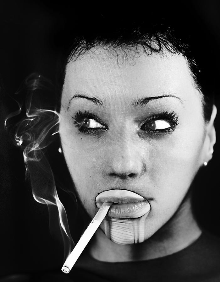 smoking woman