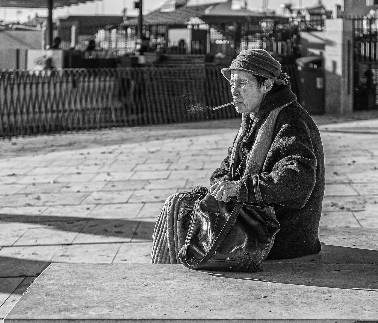 Smoking woman