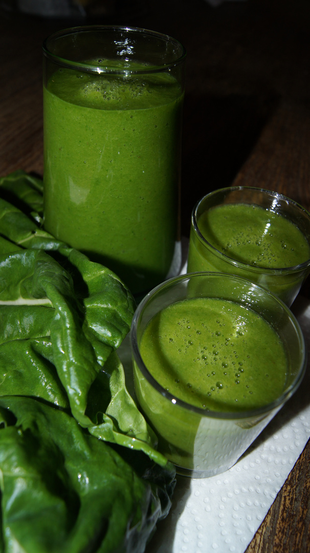 Smoothie santé verre de vert