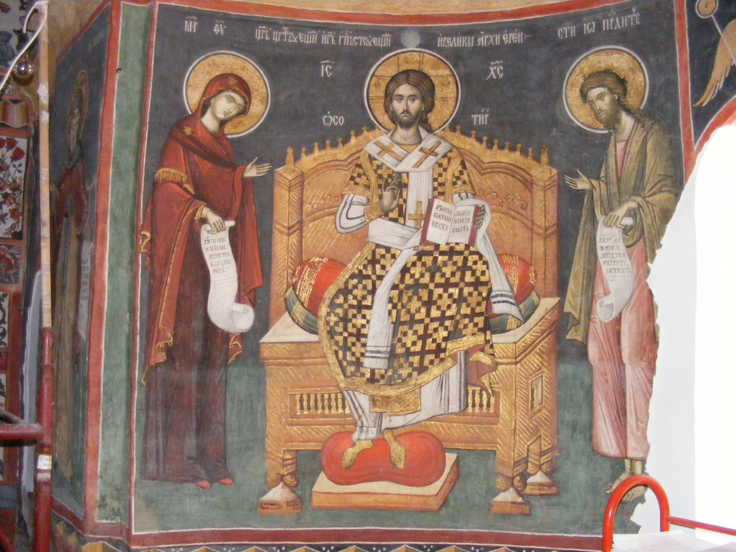 Snagov Monastery - Jesus Christ icon (original painting from 1563, just renovated)