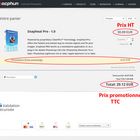 Snapheal Pro au prix HT de 30,09 euros et 29,12 euros TTC avec le code promotionnel.