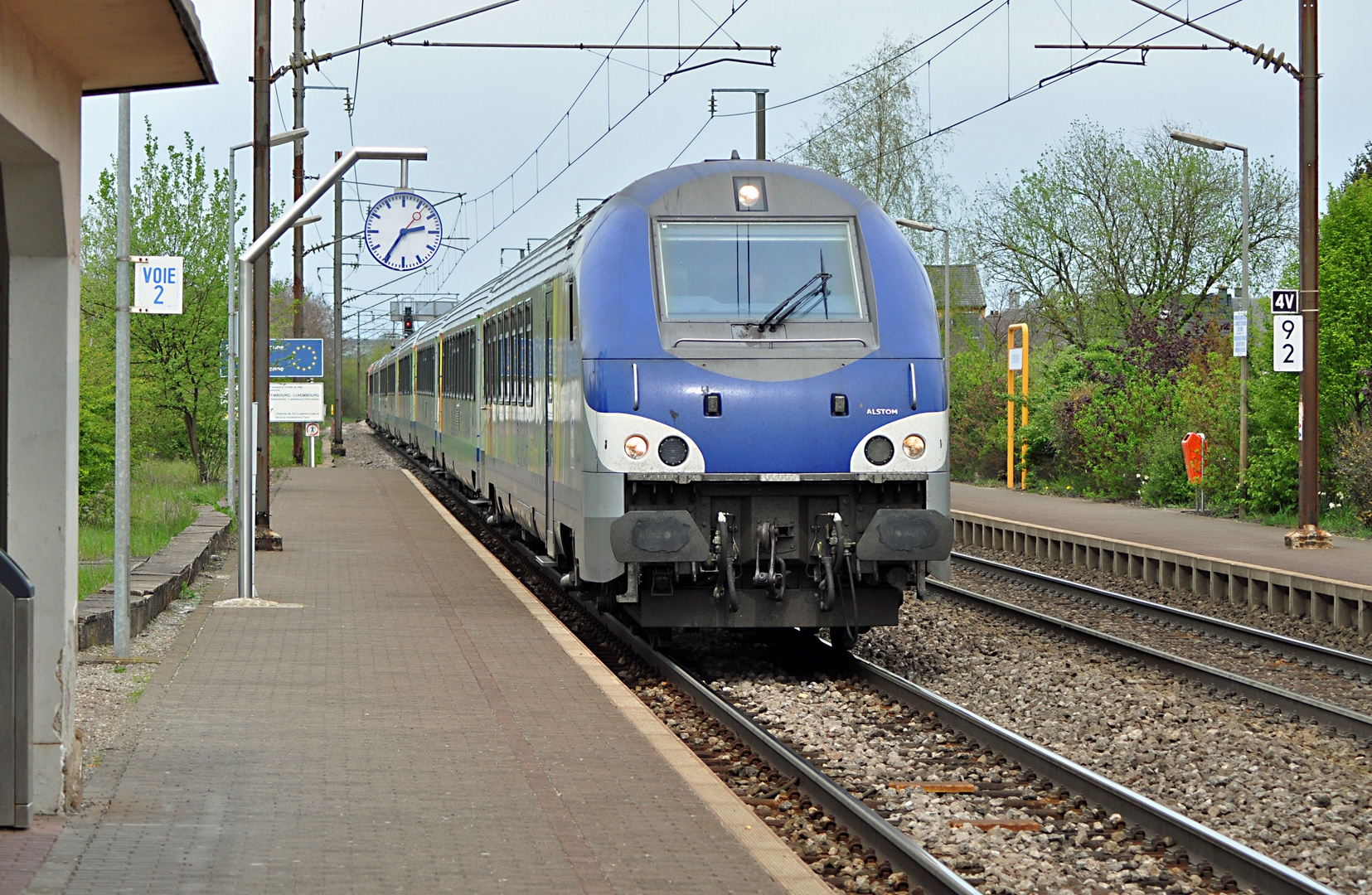 SNCF Corail-Steuerwagen in Berchem/Luxemburg