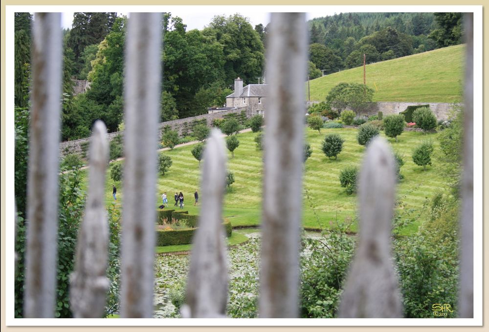 Sneak view upon Blair Atholl's formal Walled Garden