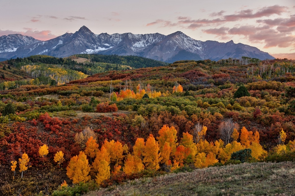 Sneffels Range at dusk