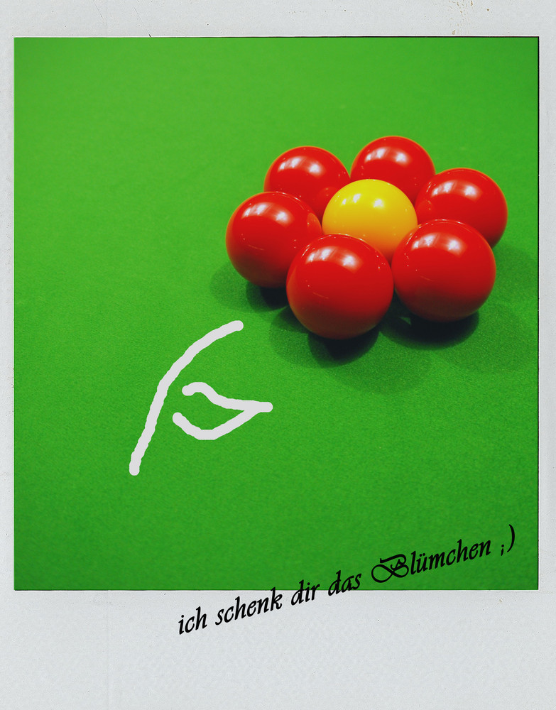 Snooker-Blümchen