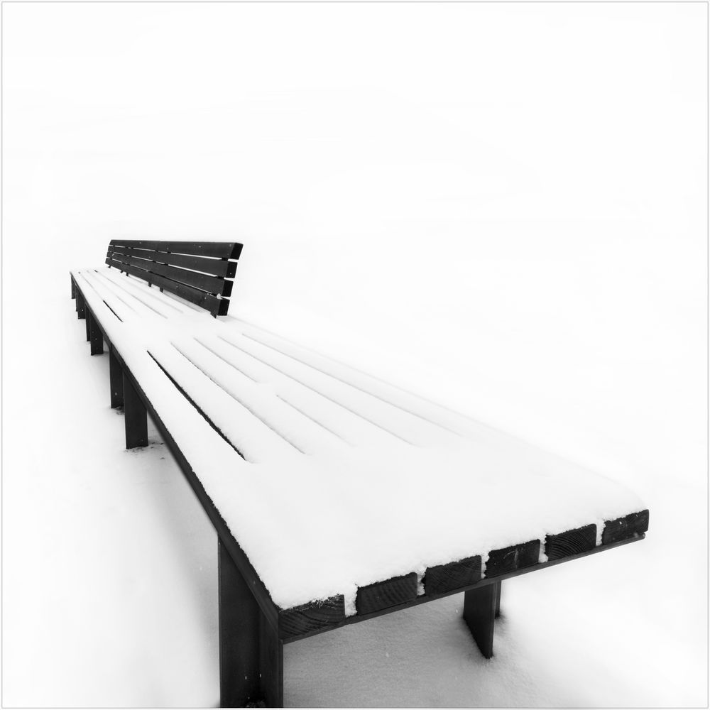 snow bench