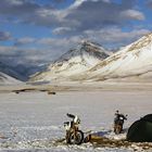 Snow biking in Terskey Alatau