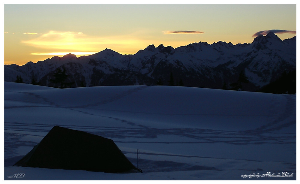 Snow camping at Elfin Lakes_Canada; British Columbia