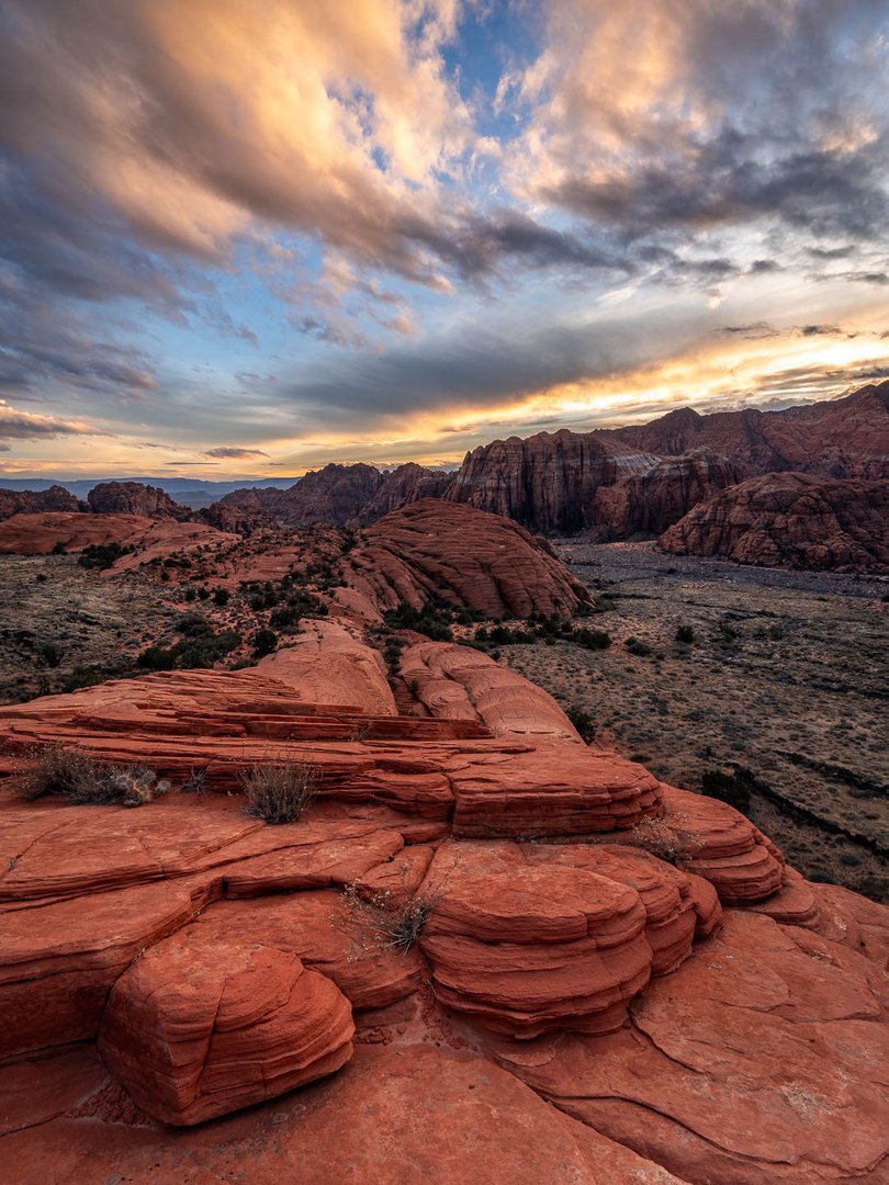 Snow Canyon zum Sonnenuntergang