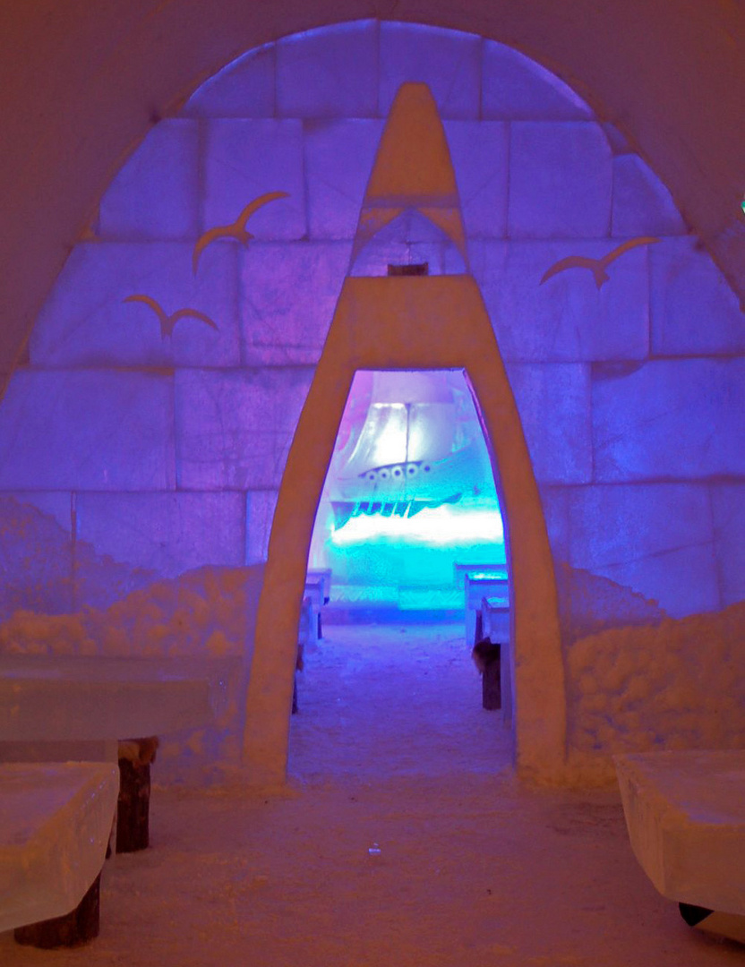 Snow castle Kemi, internal wiew