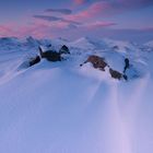 Snow dunes, Glen Coe, Scotland