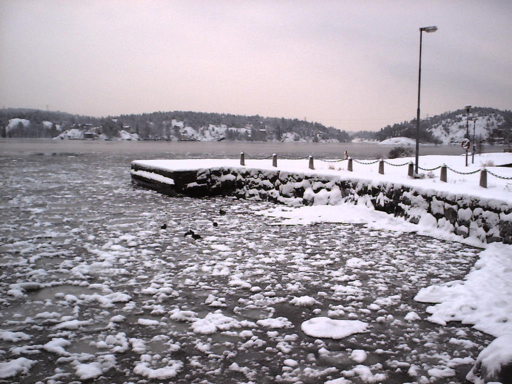 Snow, Ice and a pier