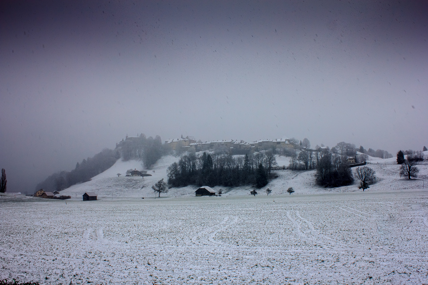 Snow in Gruyeres