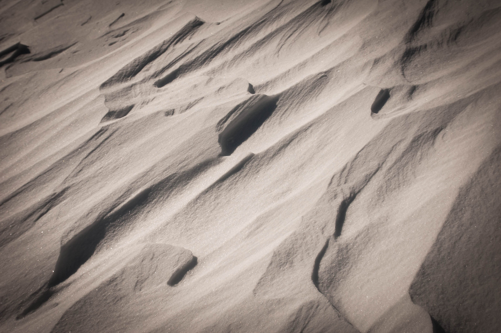 Snow meets wind