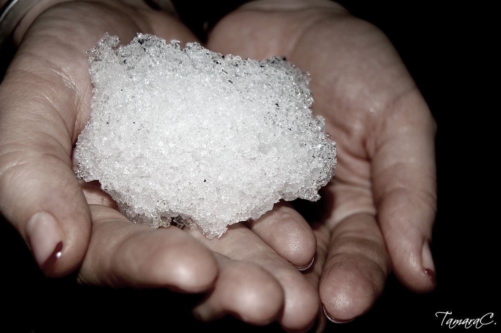 Snow on Hands