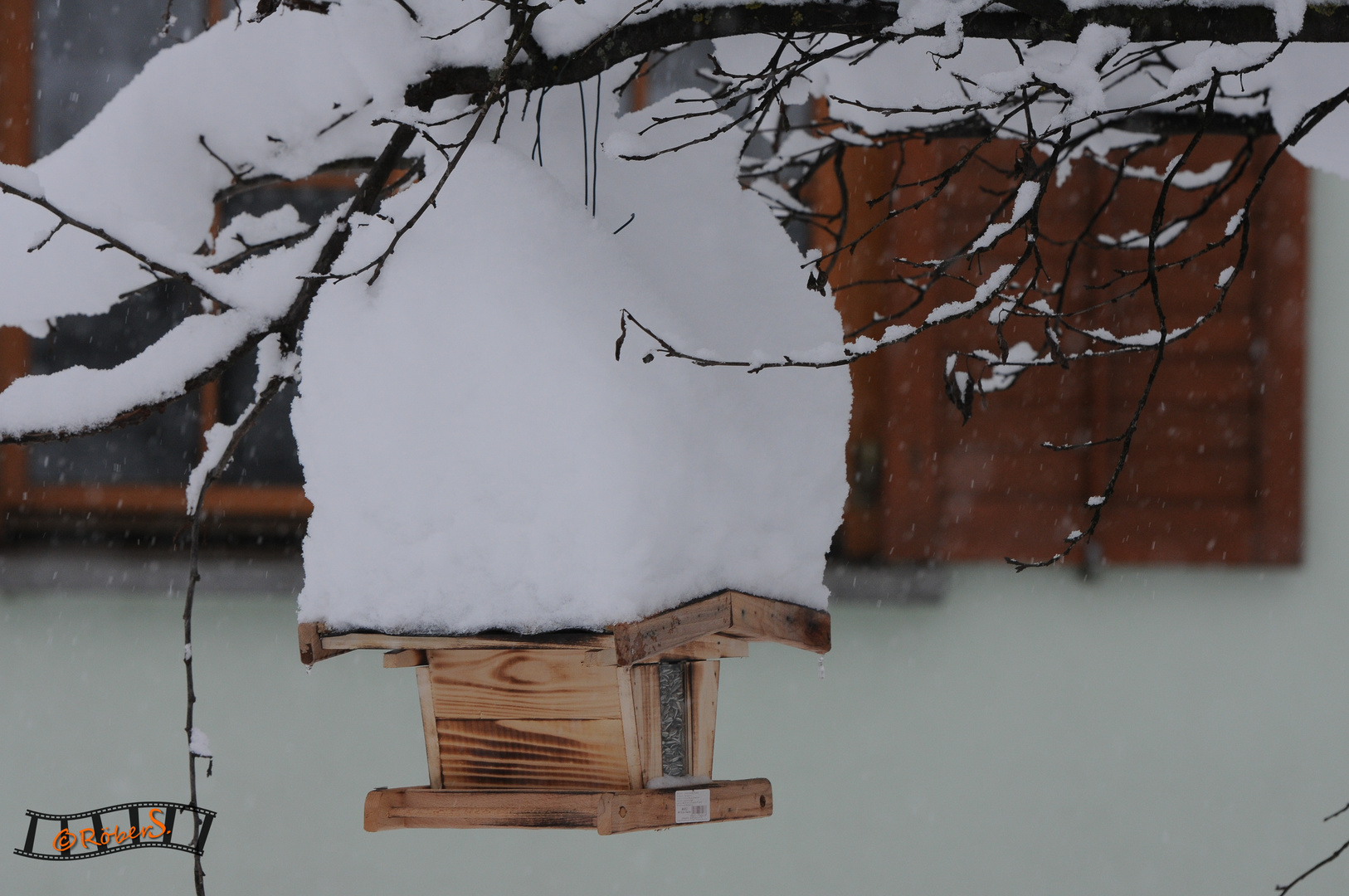 snow on the roof