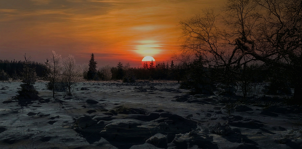 Snow paradise (9) : the sunset