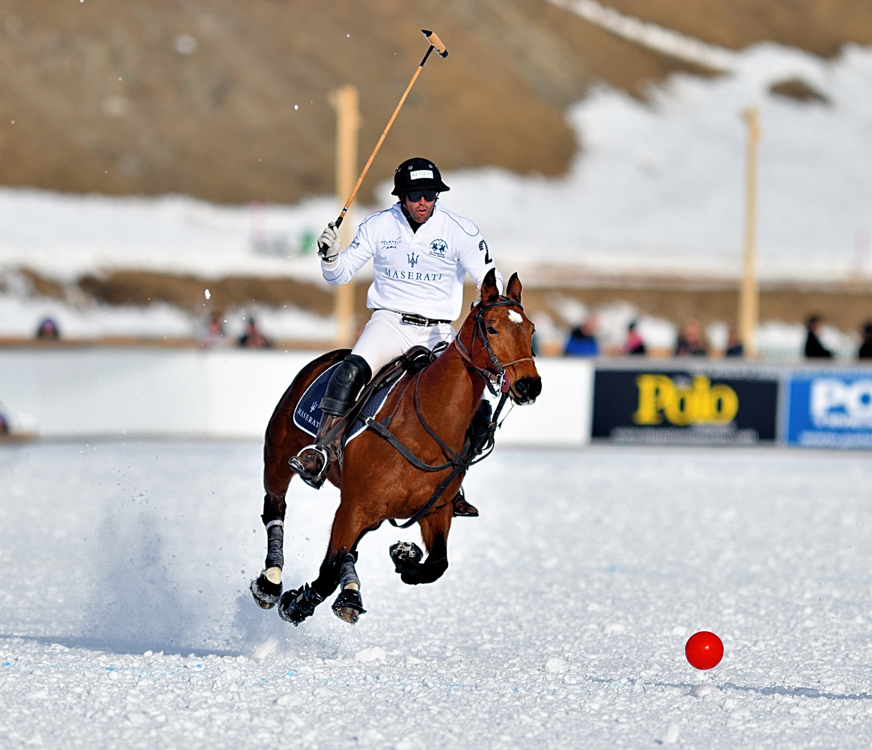 Snow polo World Cup St. Moritz, Valentin Novillo Astrada, Team Maserati